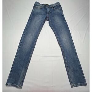 J. Lindeberg Men's Damien Mid-Rise Skinny Fit Blue Denim Jeans - Size 30x31